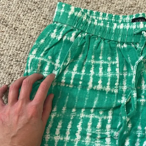 J. Crew Linen Drawstring Shorts - Picture 2 of 3